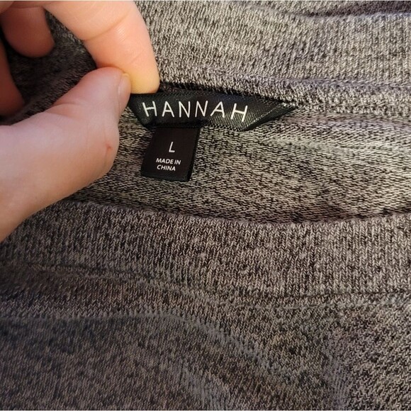 Hannah Gray Long Sleeve Sweater Size Large - Picture 5 of 9